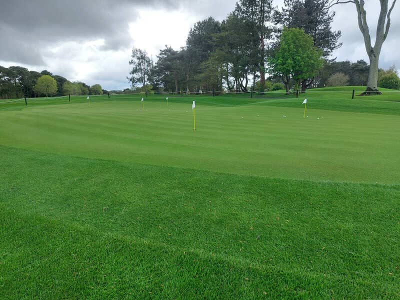 Practice chipping green at Skerries Golf Club